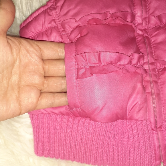 3/$15 Old Navy Pink Puff Vest - Picture 3 of 4